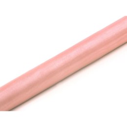 Organza organza Gładka 0,36x9 [mm x m] różowa Partydeco (ORP-081B)