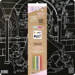 Podkład na biurko FUNNY MAT BLACK UNIVORNS sfu707 czarny polipropylen PP [mm:] 400x400 Strigo (8681379307079)