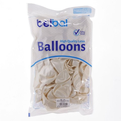 Balon gumowy metalizowany 100 szt biały metalizowany 12cal Partydeco (12m-070) Balon gumowy metalizowany 100 szt biały metalizowany 12cal Partydeco (12m-070)