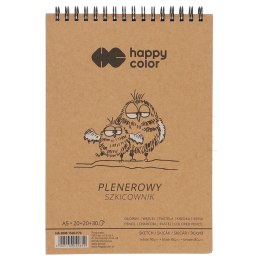 Blok artystyczny Happy Color szkicownik A5 80g 70k Happy Color (HA 3808 1520-P70)