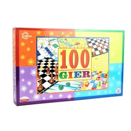 Gra planszowa zestaw 100 gier 100 GIER Abino