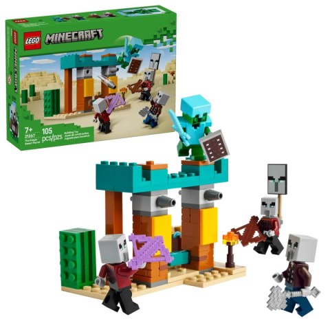 Klocki konstrukcyjne Minecraft Pustynny patrol złosadników Lego (21267) Klocki konstrukcyjne Minecraft Pustynny patrol złosadników Lego (21267)