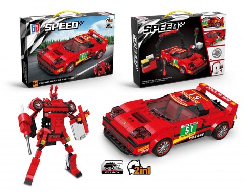 Klocki konstrukcyjne auto robot 2w1 Lean (23571) Klocki konstrukcyjne auto robot 2w1 Lean (23571)