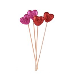 Ozdoba na piku serduszka brokatowe Arpex (WA6682)