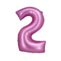 Balon foliowy Beauty&Charm Cyfra 2 satynowy róż 76cm Godan (CH-BSR2) Balon foliowy Beauty&Charm Cyfra 2 satynowy róż 76cm Godan (CH-BSR2)