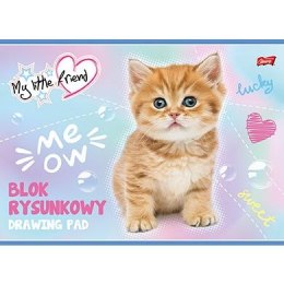 Blok rysunkowy MY LITTLE FRIEND A4/20 A4 biały 20k Unipap (5903235668197)