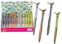 Długopis standardowy z ptaszkiem wkład niebieski 0,7mm Lean (19645)