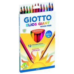 Kredki ołówkowe Elios Giant 12 kol. Giotto (221500)