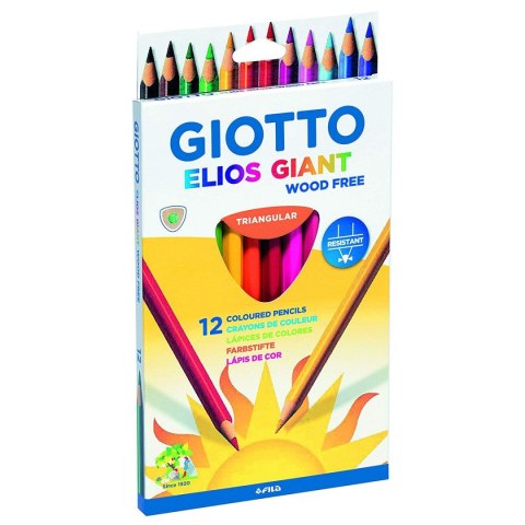 Kredki ołówkowe Elios Giant 12 kol. Giotto (221500)