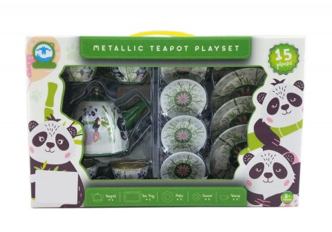 Naczynia zestaw do herbaty zielony 15 el. Lean (24429)