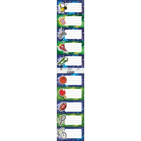 Naklejka na zeszyt sport [mm:] 92x287 Rexus (609745)