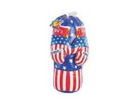 Rękawice bokserskie zestaw USA 52cm Bigtoys (BZES0042)