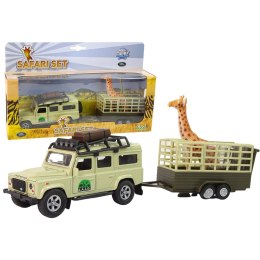 Samochód Land Rover z przyczepą i żyrafą Hipo (521723)