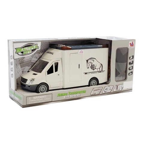 Samochód Pojazd do Transportu Koni Biały Lean (5935)