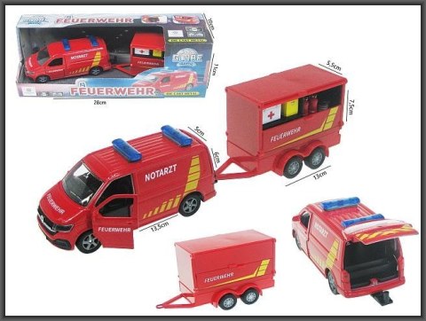 Samochód strażacki Volkswagen T6.1(2019) 27,5cm metal Hipo (520321)