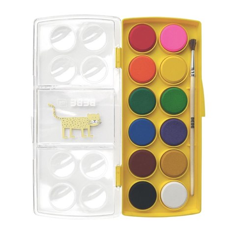 Farby akwarelowe BB KIDS 12 kolor. Bebe
