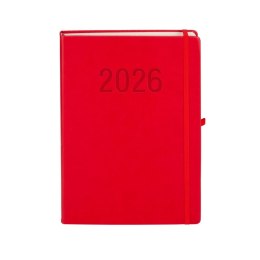 Kalendarz książkowy (terminarz) 2026 MEMOFIX DNS A4 Antra (CZERWONY)
