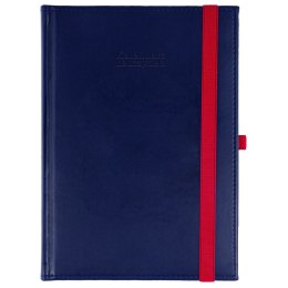 Kalendarz nauczyciela książkowy (terminarz) GRANATOWY NEBRASKA Z GUMKĄ A5 Wydawnictwo Wokół Nas (A5DN074B)