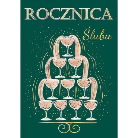 Kartka składana Karnet A5 ROCZNICA ŚLUBU fONTANNA A5 Henry (5905701483723) Kartka składana Karnet A5 ROCZNICA ŚLUBU fONTANNA A5 Henry (5905701483723)