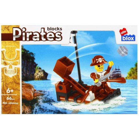 Klocki plastikowe 55-66 elementów Pirat Alleblox (525168) Klocki plastikowe 55-66 elementów Pirat Alleblox (525168)