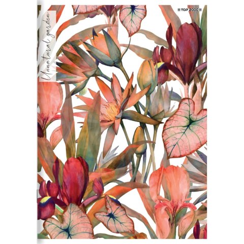 Zeszyt FLOWERS A4 60k. 70g krata Top 2000 (400169430)