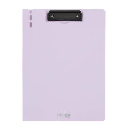 Deska z klipem (podkład do pisania) A4 liliowa Strigo (z górnym klipem)