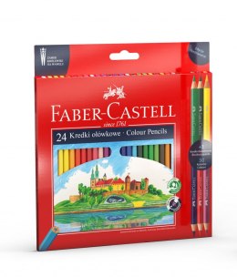 Kredki ołówkowe dwustronne Wawel 24+3 kol. Faber Castell (201481 FC)