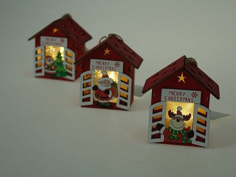 Lampki świąteczne domek Led 8,5cm Adar (579934) Lampki świąteczne domek Led 8,5cm Adar (579934)