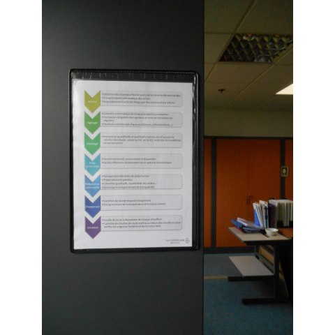 Magnetyczny panel prezentacyjny A4 Tarifold 5 szt. kolor czarny Magnetyczny panel prezentacyjny A4 Tarifold 5 szt. kolor czarny