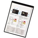 Magnetyczny panel prezentacyjny A4 Tarifold 5 szt. kolor czarny