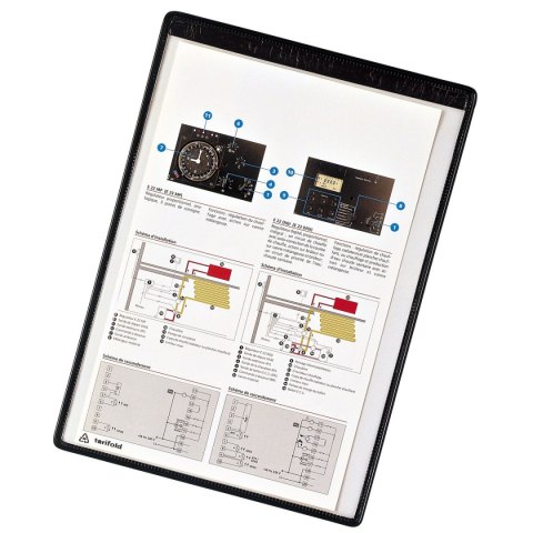Magnetyczny panel prezentacyjny A4 Tarifold 5 szt. kolor czarny Magnetyczny panel prezentacyjny A4 Tarifold 5 szt. kolor czarny