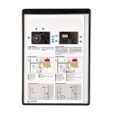 Magnetyczny panel prezentacyjny A4 Tarifold 5 szt. kolor czarny