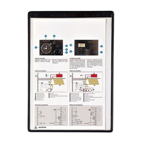 Magnetyczny panel prezentacyjny A4 Tarifold 5 szt. kolor czarny Magnetyczny panel prezentacyjny A4 Tarifold 5 szt. kolor czarny
