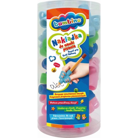 Nakładka na ołówek SUPER SIZE 5903235654633 Bambino (trójkątne + temperówka) Nakładka na ołówek SUPER SIZE 5903235654633 Bambino (trójkątne + temperówka)