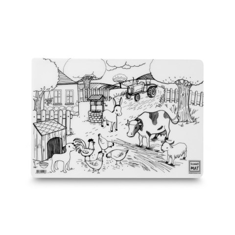 Podkład na biurko FUNNY MAT TRANSPARENT ŻYCIE NA FARMIE sfu1113 polipropylen PP [mm:] 335x480 Strigo (8681379311366)