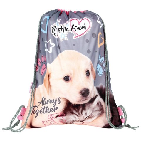 Worek na buty MY LITTLE FRIEND KOT/pies worek na obuwie St.Right (SO-01)