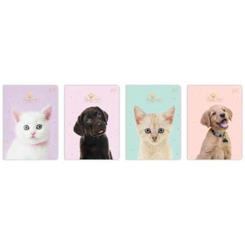 Zeszyt PUPPY SIGN A5 32k. 70g krata Interdruk (ZE32#PUP) Zeszyt PUPPY SIGN A5 32k. 70g krata Interdruk (ZE32#PUP)