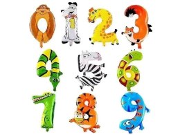 Balon foliowy cyferki, mix; 27x26x21cm Adar (308121)