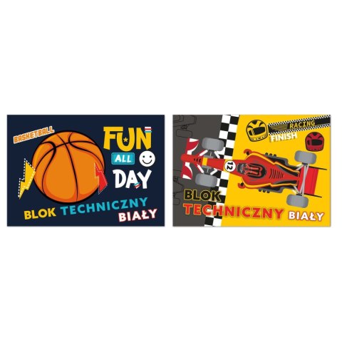 Blok techniczny biały NO NAME - CHŁOPIEC A4 biały 20k Beniamin Blok techniczny biały NO NAME - CHŁOPIEC A4 biały 20k Beniamin