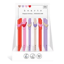 Długopis wymazywalny HEARTS niebieski 0,5mm Noster (5902277329707)