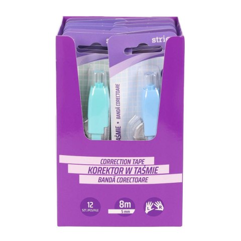 Korektor w taśmie (myszka) mini zielony/niebieski 5mmx8m 5x6 [mm*m] Strigo (SSC448/449)