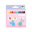 Kredki świecowe BB KIDS pastel 10 kol. Interdruk (IKRŚW10BBKP)