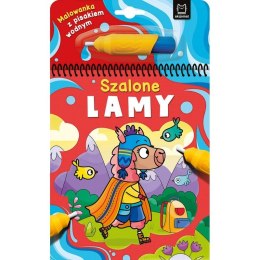 Książeczka edukacyjna Malowanka z pisakiem wodnym. Szalone lamy. Aksjomat