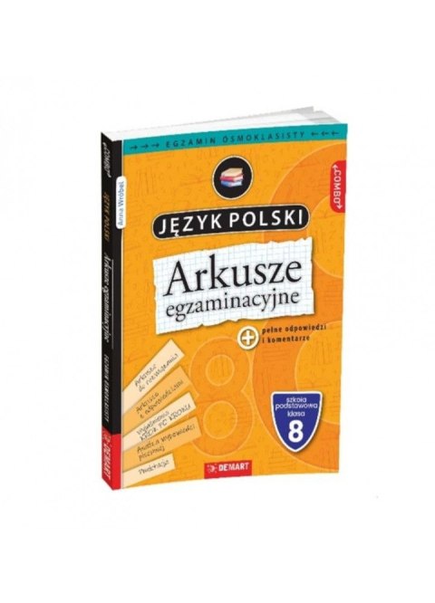 Książeczka edukacyjna TESTY - Ósmoklasisty - Polski Demart Książeczka edukacyjna TESTY - Ósmoklasisty - Polski Demart
