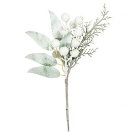 Ozdoba świąteczna Świąteczna gałązka białe jagody C Arpex (VB8113)
