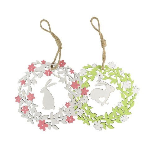 Ozdoba wielkanocna drewniana zawieszka z Królikiem Arpex (WN7699F)