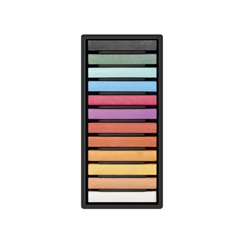 Pastele suche miękkie 12 kol. Milan (6110212met)