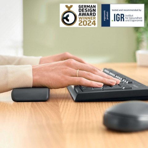 Podkładka pod nadgarstek ergo ciemno szara Leitz (65230089) Podkładka pod nadgarstek ergo ciemno szara Leitz (65230089)