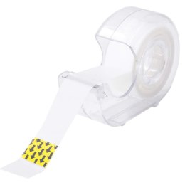 Taśma biurowa biała + dyspenser 7,62x18 [mm x m] Deli (EA30011)