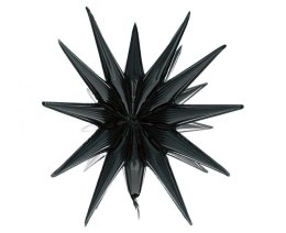 Balon foliowy Gwiazda 3D czarna matowa, 50x46cm Godan (FG-G3CM)